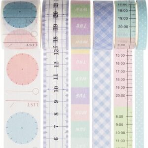 Brand New Washi Tape Set Month Day Week Schedule Task List Plan BuJo Planner